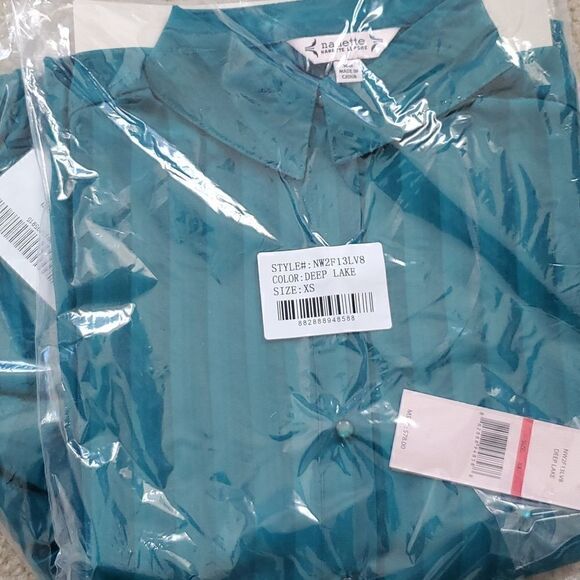 NANETTE LEPORE Nanette Shadow Stripe Top - Picture 4 of 6